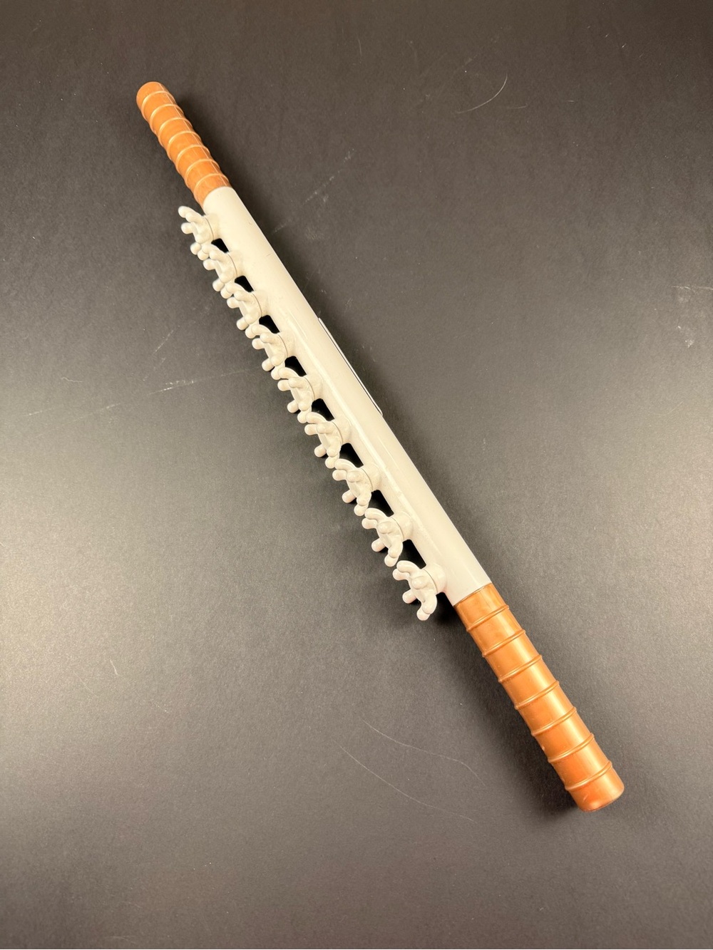 Dual-Handle White and Copper Facial & Body Roller